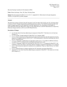 6JSC/MusicWG/7/rev November 18, 2014 Page 1 of 17 To: Joint Steering Committee for Development of RDA From: Damian Iseminger, Chair, JSC Music Working Group Subject: Revision proposal for RDA[removed], [removed], Appendi