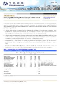 26 June2H13 Outlook Raymond Cheng, CFA, CPA, CA