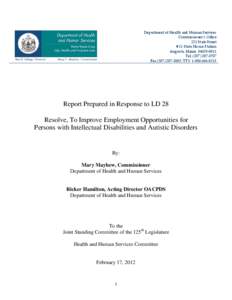 Ticket to Work / Supported employment / Employment / Person-centred planning / Minimum wage / Burton Blatt Institute / Disability / Health / Developmental disability