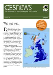 The newsletter of the Constant Effort Sites scheme  Number 26 Wet, wet, wet...