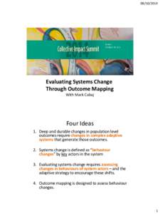 [removed]Evaluating Systems Change Through Outcome Mapping With Mark Cabaj