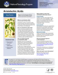 Aristolochic acid / Aristolochia / Asarum / Herbalism / Carcinogen / Stephania tetrandra / Aristolochia indica / Medicine / Alternative medicine / Medicinal plants