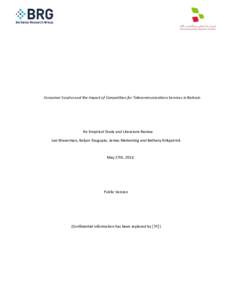 Consumer surplus and competition in bahrain telecommunications