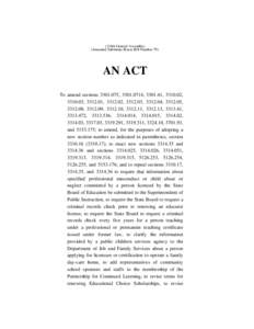 (126th General Assembly) (Amended Substitute House Bill Number 79) AN ACT To amend sections[removed], [removed], [removed], [removed], [removed], [removed], [removed], [removed], [removed], [removed],
