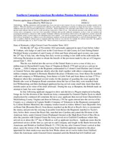 Southern Campaign American Revolution Pension Statements & Rosters Pension application of Daniel Pitchford S30654 Transcribed by Will Graves f19VA[removed]