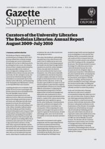 The Bodleian Libraries - Annual Report[removed]