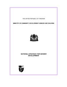 Microsoft Word - National startegy For Gender Development.doc