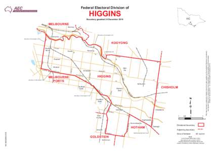 Boundary map of the division of Higgins after the 2010 redistribution