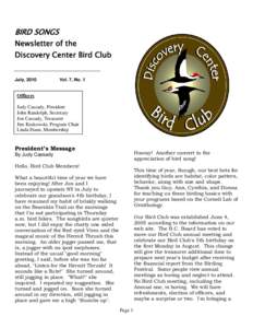 Microsoft Word - Bird Newsletter 7-10.doc