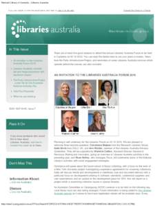 National Library of Australia - Libraries Australia