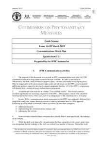 January[removed]CPM[removed]E COMMISSION ON PHYTOSANITARY