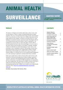 1 OCTOBER TO 31 DECEMBER 2006 VOLUME 11 ISSUE 4 PREFACE The impacts of drought can extend beyond the direct effects on the stockcarrying capacity of farms to impacts on animal health and surveillance programs. The review