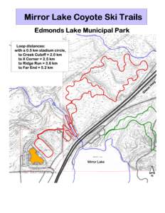 Mirror Lake Coyote Ski Trails Edmonds Lake Municipal Park ®  Gl