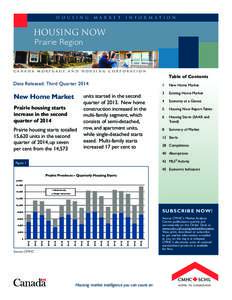 Real estate economics / Saskatchewan / Winnipeg / Calgary / Unit / Alberta / Manitoba / Saskatoon / 2nd millennium / Provinces and territories of Canada / Canada Mortgage and Housing Corporation / Quarter