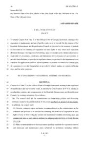 16  SB 383/CSFA/2 Senate Bill 383 By: Senators Ginn of the 47th, Mullis of the 53rd, Black of the 8th, Williams of the 27th,