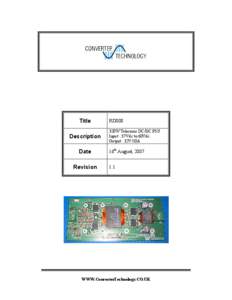 Push–pull converter / Inductor / Power electronics / Power supplies / Leakage inductance / Forward converter / Rectifier / Single-ended primary-inductor converter / Switched-mode power supply / Electromagnetism / Electrical engineering / Electric power