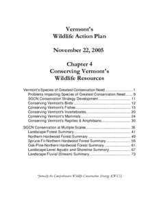 Microsoft Word - 4. Conserving Vermont's Wildlife Resources[removed]doc