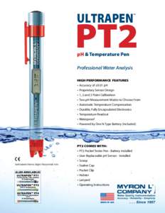 ULTRAPEN  ™ PT2 pH & Temperature Pen