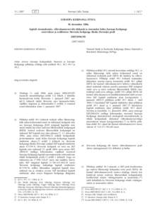 Euroopa Keskpanga otsus, 30. detsember 2006, kapitali sissemaksmise, välisvaluutareservide ülekande ja sissemakse kohta Euroopa Keskpanga reservidesse ja eraldistesse Sloveenia keskpanga (Banka Slovenije) poolt (EKP/20