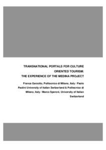 Archives & Museum Informatics / Cultural tourism / Tunis / Mediterranean Sea / Museum informatics / Science / Knowledge / Types of tourism
