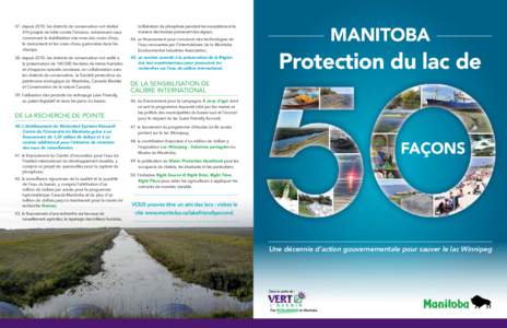 37. depuis 2010, les districts de conservation ont réalisé 414 projets de lutte contre l’érosion, notamment ceux concernant la stabilisation des rives des cours d’eau, le ravinement et les voies d’eau gazonnées