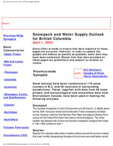 Snow / South Coast of British Columbia / Precipitation / Interior of British Columbia / Fraser River / Lower Mainland / Rain / Okanagan / Water / Geography of British Columbia / Geography of Canada / Meteorology