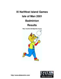 IX NatWest Island Games Isle of Man 2001 Badminton