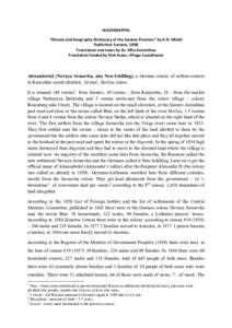 ALE$ANDERTAL *+istory and 5eograp9y Dictionary of t9e Sarato= Pro=ince? by A.N. Mink9 Publis9ed: Sarato=G 1898 Translation and notes by Dr. Mila Koretniko= Translation funded by Dick KrausG Lillage Coordinator