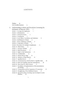 CONTENTS  Preface ix List of abbreviations I.