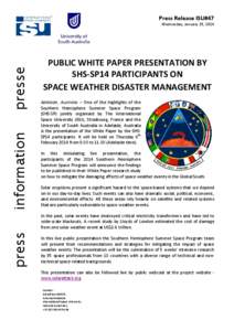 International Space University / Space weather