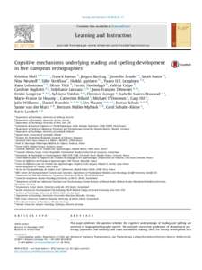 Learning and Instruction[removed]65e77  Contents lists available at ScienceDirect Learning and Instruction journal homepage: www.elsevier.com/locate/learninstruc