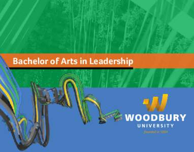 Bachelor of Arts in Leadership  LEAD ON A NEW LEVEL altogether.