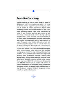 Carbon finance / Environmental economics / United Nations Framework Convention on Climate Change / Carbon dioxide / Emissions trading / Kyoto Protocol / European Union Emission Trading Scheme / Clean Development Mechanism / Carbon pricing / Climate change policy / Environment / Climate change