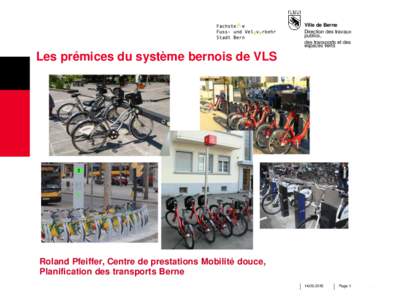 Ville de Berne Direction des travaux publics, des transports et des espaces verts