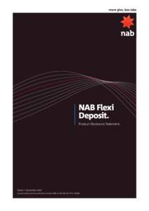 Investment / National Australia Bank / Time deposit / Interest rate / Interest / Floating interest rate / Deposit account / Swap / Fixed deposits / Banking / Finance / Financial economics