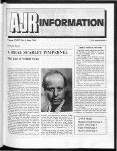 INFORMATION Volume XXXIX No. 6, June 1984