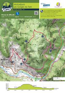 Mostuéjouls Les Gorges du Tarn PARCOURS 14 Départ : Sur la petite place au cœur du village, au pied du château et de l’église de Mostuéjouls