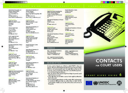 Court User Guide_Contacts for Court Users_No 6_07.indd