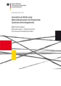 Security at little cost – Microinsurance in Financial Systems Development BMZ Position Paper Microinsurance – a field of activity for German development policy