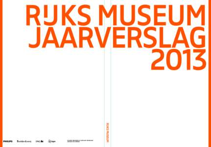 Jaarverslag 2013 kleuren gebaseerd op Avercamp, Rembrandt, constant en Vermeer  