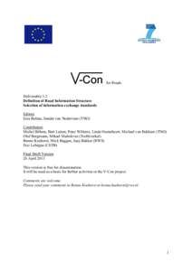 V-con report d32 - Definition of Road Information Structure