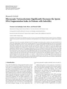 Microscopic Varicocelectomy Significantly Decreases the Sperm DNA Fragmentation Index in Patients with Infertility