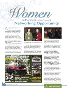 Women  in Municipal government networking opportunity