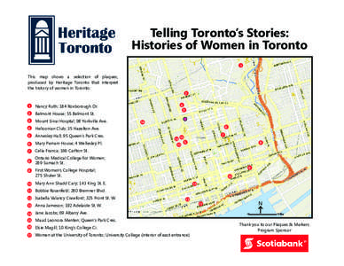 Histories of Women and Gender Plaque Map