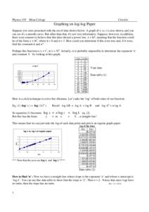 1 P195 Straight line kinematics lab1 revised Sept 2010