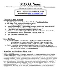 Microsoft Word - MCOA News[removed]May.doc
