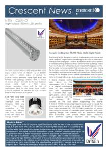 Crescent Lux News News NEW - CLMHO  High output 700mA LED profile