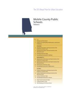 The 2013 Broad Prize for Urban Education  Mobile County Public Schools Alabama