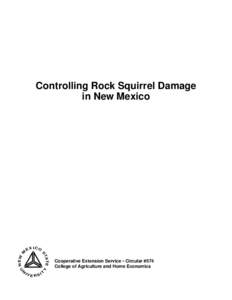 Controlling Rock Squirrel Damage in New Mexico EX  IC O