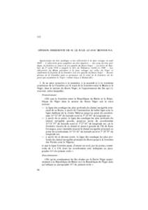 152  OPINION DISSIDENTE DE M. LE JUGE AD HOC BENNOUNA Appréciation du titre juridique et des effectivités à la date critique en août 1960 — L’effectivité peut compléter un titre imprécis — En vertu du titre 